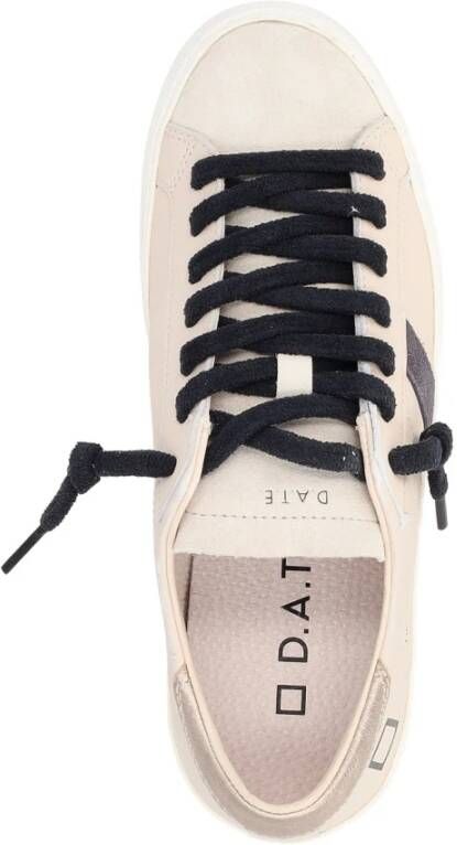 D.a.t.e. Hill Low Vintage Calf Ivory Sneakers