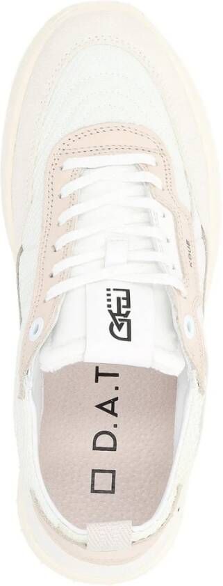 D.a.t.e. Hybride Sneaker in wit en beige White Heren