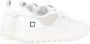 D.a.t.e. Hybride Technische Stof en Leren Sneaker White Dames - Thumbnail 3