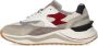 D.a.t.e. Ivoor Sneaker met Bourgondisch Suède Inzetstukken Multicolor Heren - Thumbnail 3