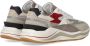D.a.t.e. Ivoor Sneaker met Bourgondisch Suède Inzetstukken Multicolor Heren - Thumbnail 4