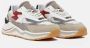 D.a.t.e. Ivoor Sneakers met Beige en Burgundy Details Multicolor Dames - Thumbnail 3