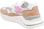 D.a.t.e. Ivoor Roze Sport Sneakers van Leer en Stof - Thumbnail 2
