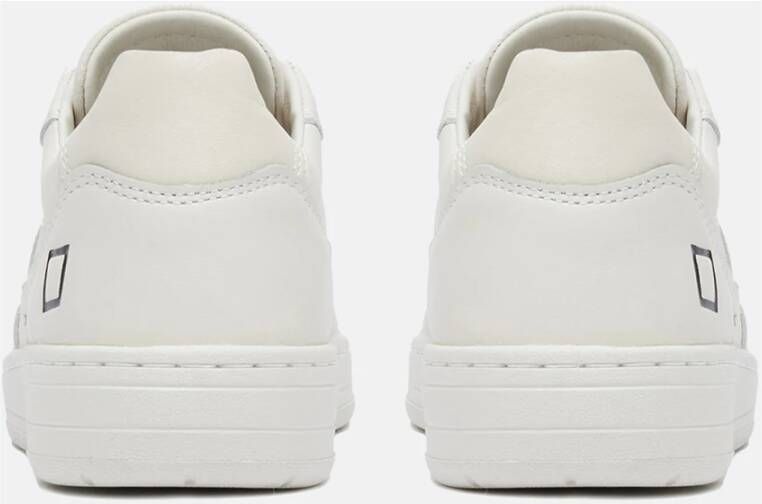 D.a.t.e. Ivory Leren Lage Sneakers Beige Dames