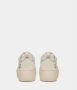 D.a.t.e. Ivory Leren Sneakers met Zilveren Details Beige Dames - Thumbnail 3
