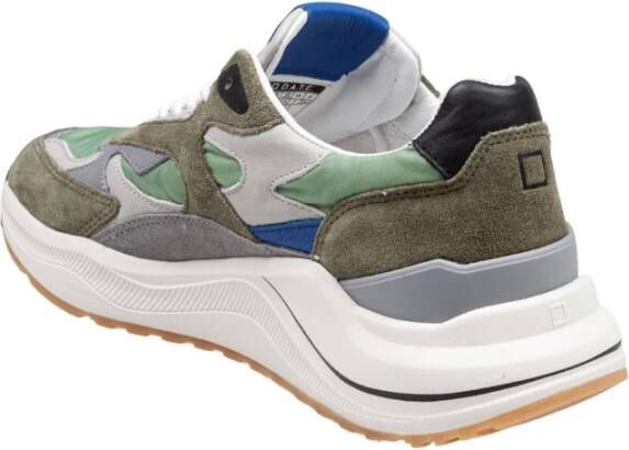 D.a.t.e. Kleurrijke Sneakers van Suède en Stof