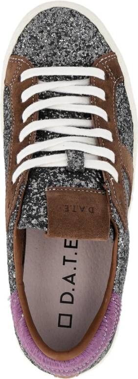 D.a.t.e. Lage Glitter Metal Gun Sneakers