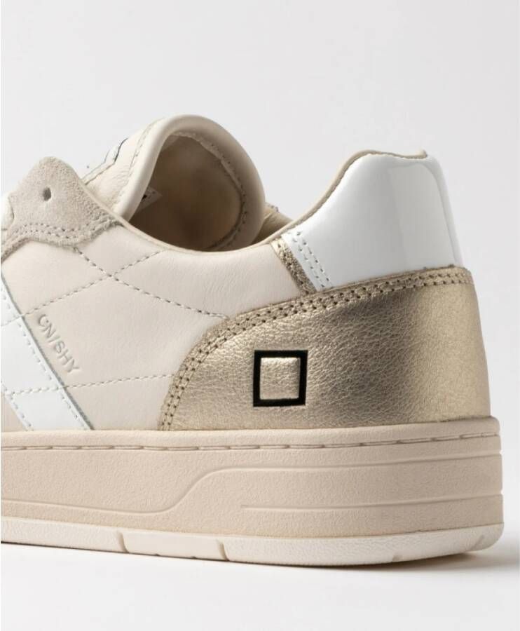 D.a.t.e. Lage sneakers in ivoor en beige Multicolor Dames