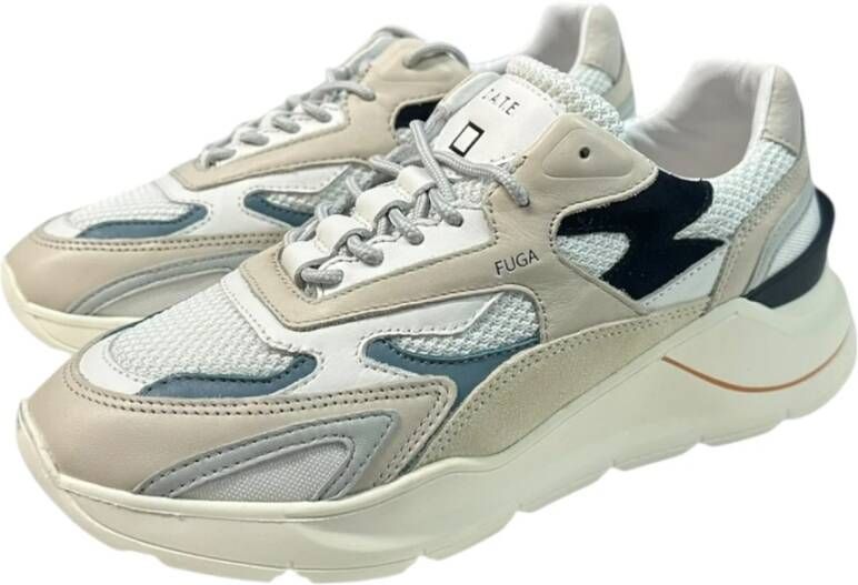 D.a.t.e. Leren sneaker met gelzool Multicolor Heren