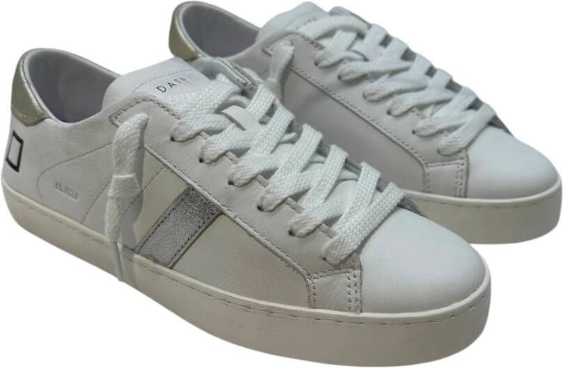 D.a.t.e. Leren sneaker met suède details White Dames