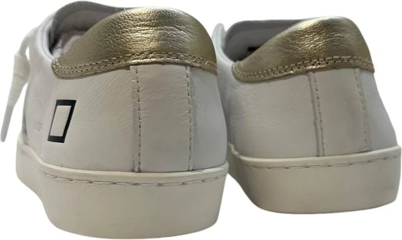 D.a.t.e. Leren sneaker met suède details White Dames