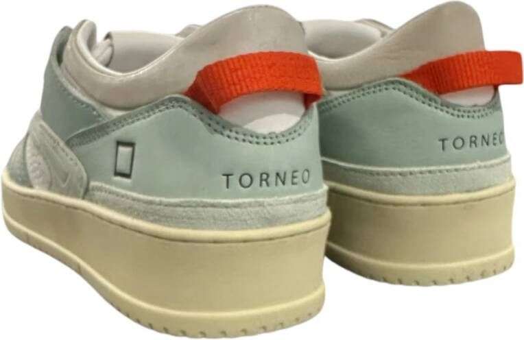 D.a.t.e. Leren Sneaker met Verhoogde Binnenzool Multicolor Dames