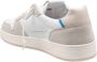 D.a.t.e. Beige Suède Sneakers met Blauwe Details - Thumbnail 4