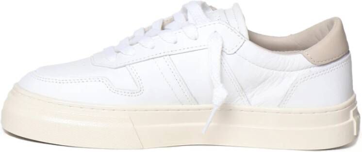 D.a.t.e. Leren Sneakers met Contrast Rivet