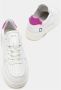 D.a.t.e. Leren Sneakers met Fuchsia Accenten White Dames - Thumbnail 3