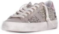 D.a.t.e. Leren Sneakers met Metallic Details
