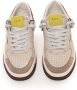 D.a.t.e. Leren sneakers met veters contrastdetails Beige Heren - Thumbnail 4