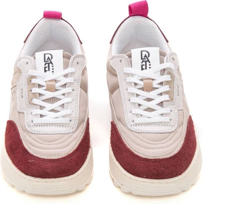D.a.t.e. Nylon High-Top Sneaker met Leer