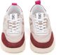 D.a.t.e. Nylon High-Top Sneaker met Leren en Suède Details Brown Dames - Thumbnail 2