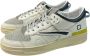 D.a.t.e. Rode leren sneaker met geperforeerde neus White Heren - Thumbnail 2