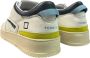 D.a.t.e. Rode leren sneaker met geperforeerde neus White Heren - Thumbnail 4