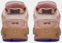 D.a.t.e. Roze Mesh en Suède Sneaker met Contrasterende Details Pink Dames - Thumbnail 4