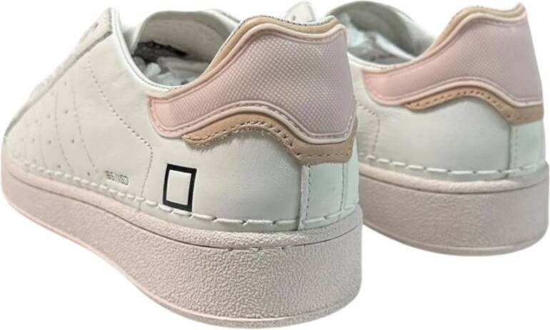 D.a.t.e. Roze rubberen neus sneaker 2005 model White Dames