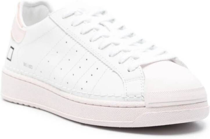 D.a.t.e. Roze Sneakers met Contrasterende Details White Dames