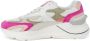 D.a.t.e. Witte leren sneaker met fuchsia details Multicolor Dames - Thumbnail 12