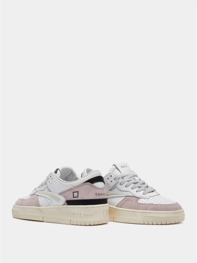 D.a.t.e. Roze Torneo Natural Sneakers voor Vrouwen Pink Dames