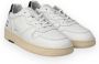 D.a.t.e. Witte sneakers met geperforeerde neus en geëmbosseerd logo White Heren - Thumbnail 5