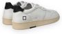 D.a.t.e. Witte sneakers met geperforeerde neus en geëmbosseerd logo White Heren - Thumbnail 7