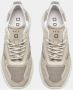 D.a.t.e. Beige Technische Stoffen Sneakers met Suede Inzetstukken Beige Heren - Thumbnail 3