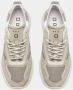 D.a.t.e. Beige Technische Stoffen Sneakers met Suede Inzetstukken Beige Heren - Thumbnail 3