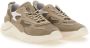 D.a.t.e. Beige Technische Stoffen Sneakers met Suede Inzetstukken Beige Heren - Thumbnail 5