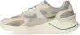 D.a.t.e. Beige Sneakers met Groene Leren Details Beige Heren - Thumbnail 3