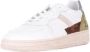 D.a.t.e. Witte Lage Sneakers van Leer met Groene Details White Heren - Thumbnail 9