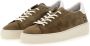 D.a.t.e. Groene Nubuck Sneakers met Wit Leren Inzetstuk Green Heren - Thumbnail 6