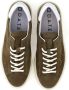 D.a.t.e. Groene Nubuck Sneakers met Wit Leren Inzetstuk Green Heren - Thumbnail 8