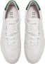 D.a.t.e. Witte sneakers met geperforeerde neus en geëmbosseerd logo White Heren - Thumbnail 3