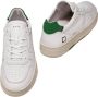 D.a.t.e. Witte sneakers met geperforeerde neus en geëmbosseerd logo White Heren - Thumbnail 4