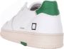 D.a.t.e. Witte sneakers met geperforeerde neus en geëmbosseerd logo White Heren - Thumbnail 6
