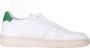 D.a.t.e. Witte sneakers met geperforeerde neus en geëmbosseerd logo White Heren - Thumbnail 8