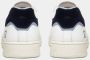 D.a.t.e. Witte Sneakers met Crèmewitte Rubberen Neus en Suède Tong White Heren - Thumbnail 40