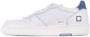 D.a.t.e. Wit-Blauw Leren Sneakers White Heren - Thumbnail 5