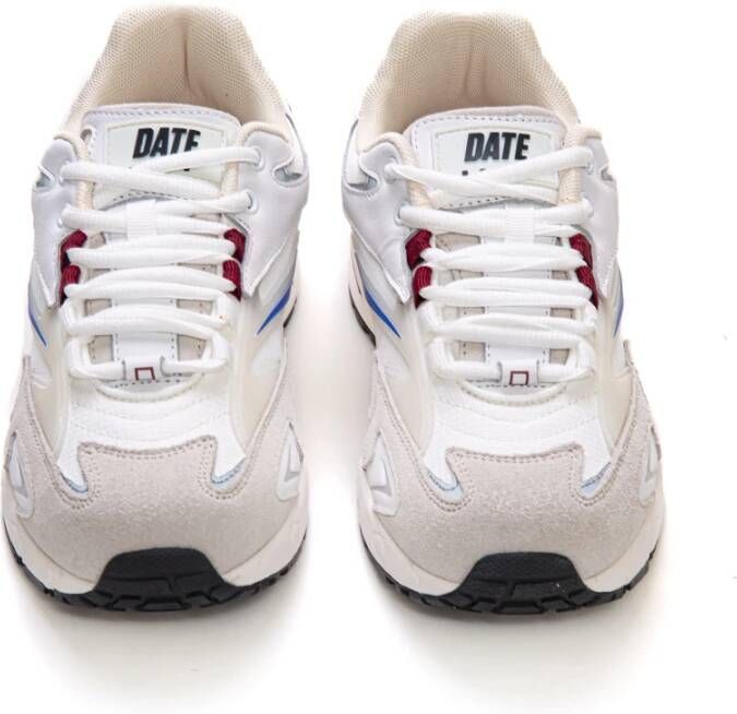 D.a.t.e. Sneakers van canvas en leer met net
