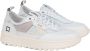D.a.t.e. Witte Leren Sneakers met Grijze Details White Dames - Thumbnail 21