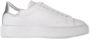 D.a.t.e. Witte-Zilver Leren Sneakers voor Vrouwen White Dames - Thumbnail 12