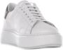 D.a.t.e. Witte leren sneakers met contrasterende kleur op de hiel White Dames - Thumbnail 8