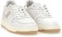 D.a.t.e. Witte Sneakers met Vetersluiting en Leren Details White Dames - Thumbnail 7